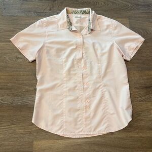 GameGuard Original Women’s Microfiber Performance Shirt Pink Camo Trim Medium